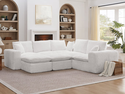 Sectional Sofa With Moveable Ottoman