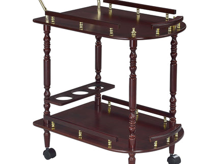 2 Shelf Serving Cart - Brown