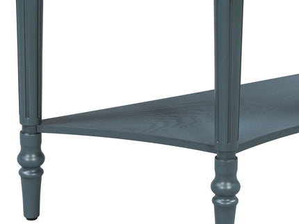 Half Moon Console Table With Drawer & Shelf