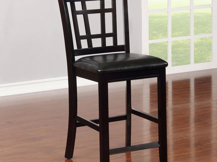 Lattice Back Counter Height Stools (Set of 2)