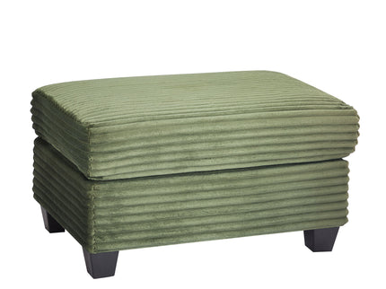 Upholstered U-Shaped Sectional Sofa With Movable Ottoman And Side Storage Pockets