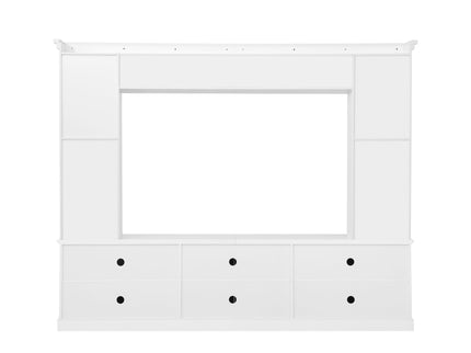 All-In-One TV Stand With Bookcase For TVs Up To 70"
