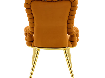 Puffy Bubble, Ball Chain Chair With Armrests For Dining Room (Set of 2)