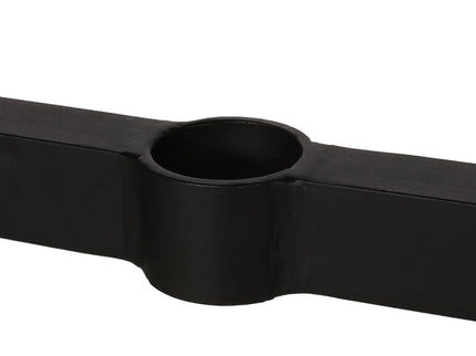 Modern Outdoor Dining Table With X Shaped Legs, Umbrella Hole