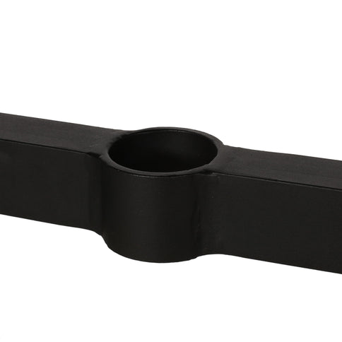 Modern Outdoor Dining Table With X Shaped Legs, Umbrella Hole
