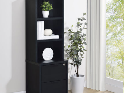 Geary - 3 Shelf Bookcase With USB Charging And Lockable Top Drawer