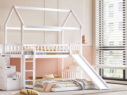 House Bunk Bed With Slide