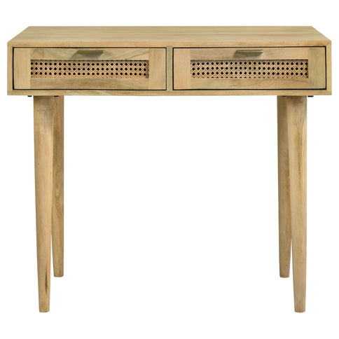Zamora - 2 Drawer Entryway Console Accent Table - Natural