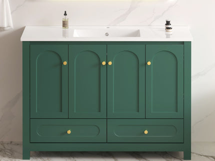 Bathroom Vanity With Sink Combo, 4 Soft Close Doors And 2 Drawers