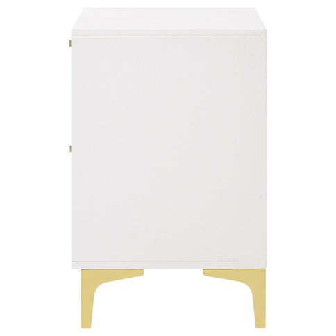 Karena - 2 Drawer Rectangular Nightstand - White