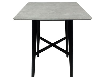 Modern Bar Height Dining Table, Rubberwood Legs And Laminate Table Top