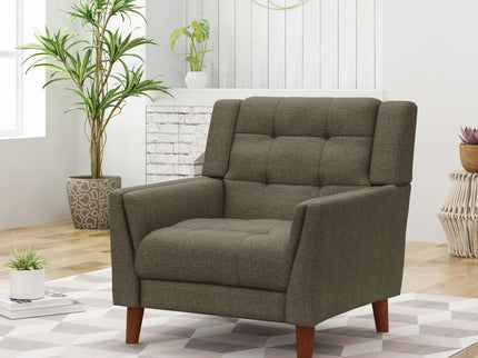 Luminaesque - Fabric Upholstered Armchair With Tufted Back
