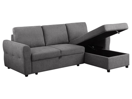 Kenna- Sleeper Sectional Sofa With Storage Ottoman