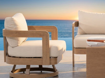 Swivel Chair For Patio - Oak