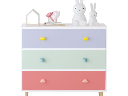 3 Drawer Dresser, Storage Cabinet With Anti Tip Safety