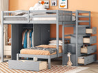 Dark Gray / Twin over Full