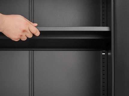 2 Door File Cabinet With Lock, 4 Adjustable Shelves, Heavy-Duty