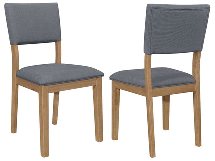 Topeka - Upholstered Dining Side Chair (Set of 2) - Brown