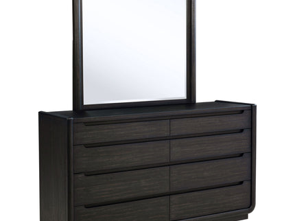 Bangor - 8 Drawer Dresser With Mirror Set - Black