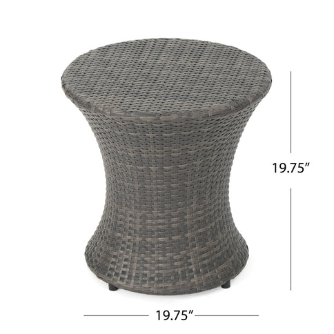 Thrive - Hourglass Rattan Table With No Glass Top