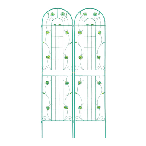 Metal Garden Trellis Rustproof Trellis For Climbing Plant Outdoor Flower Support