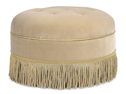 Yolanda - Round Upholstered Accent Ottoman
