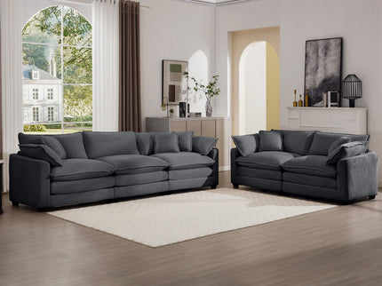 Elegant Oversized Sectional Sofa Set With Deep Seats And Flexible Layout
