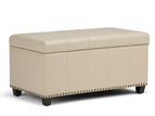 Beige / Faux Leather