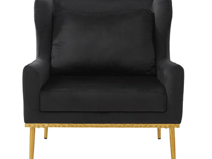 Elegant Curved Armrest Accent Armchair
