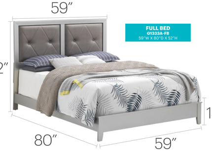 Padded Headboard Bed