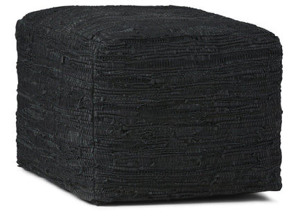 Fredrik - Handcrafted Square Pouf