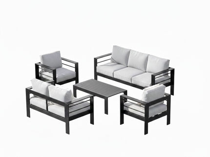 Outdoor Patio Set, All-Weather With Thick Cushions