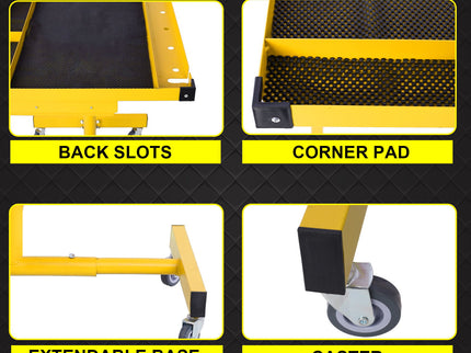 Adjustable Tear Down Work Table With Drawer For Garages, Repair Shops, And Diy, Portable, (4) 2.5" Swivel Casters, 220 Pound Capacity, Rubber Corners, Heavy Duty Steel