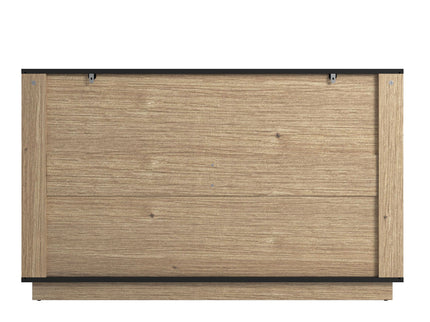 Modern 6 Drawer Cabinet With Metal Rounded Corners And Exquisite Handles Multi Functional Storage - Natural Wood