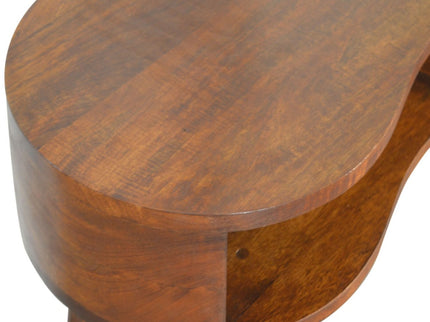 Rounded Writing Desk - Chestnut