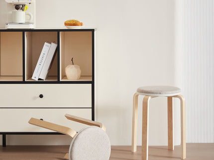 Stackable Round Backless Stools (Set of 4)