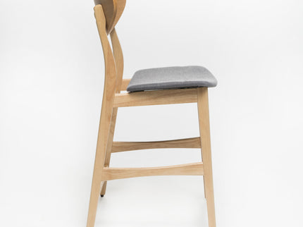 Retro Modern Counter Height Chair Set With Cushioned Seats