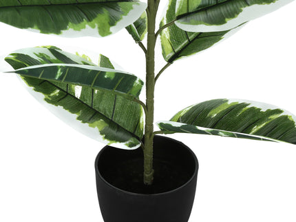 27" Tall, Artificial Plant, Rubber, Indoor, Faux, Fake, Table, Greenery, Potted, Real Touch, Decorative - Green / Black