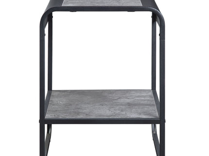 Raziela - End Table With Storage - Black / Gray