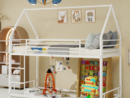 Bunk Bed With Safety Guardrails, No Box Spring Needed