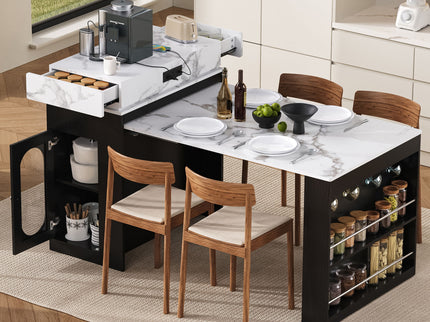 Extendable Dining Table With Folding Top