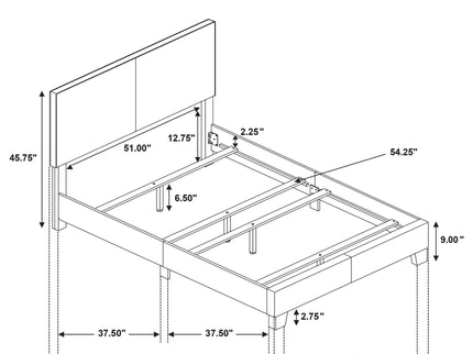 Efram - Panel Bed