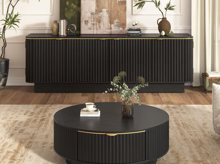 Farmhouse Matching Coffee Table & TV Console Set