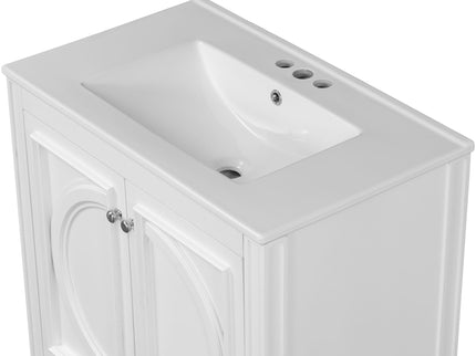 Bathroom Vanity With Sink With 2 Doors And Adjustable Shelf