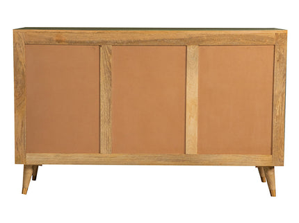 Austin - 3 Door Accent Cabinet With Tapered Legs - Natural