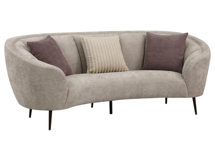 Ellorie 2-piece Upholstered Curved Sofa Set Beige