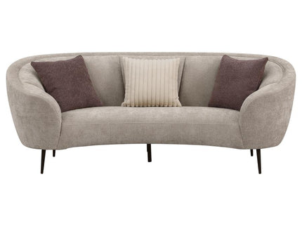 Ellorie 2-piece Upholstered Curved Sofa Set Beige