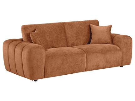 Burnett 4-piece Chenille Upholstered Sofa Set Burnt Orange