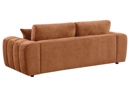 Burnett 4-piece Chenille Upholstered Sofa Set Burnt Orange