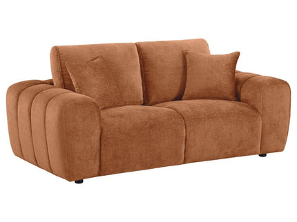 Burnett 4-piece Chenille Upholstered Sofa Set Burnt Orange